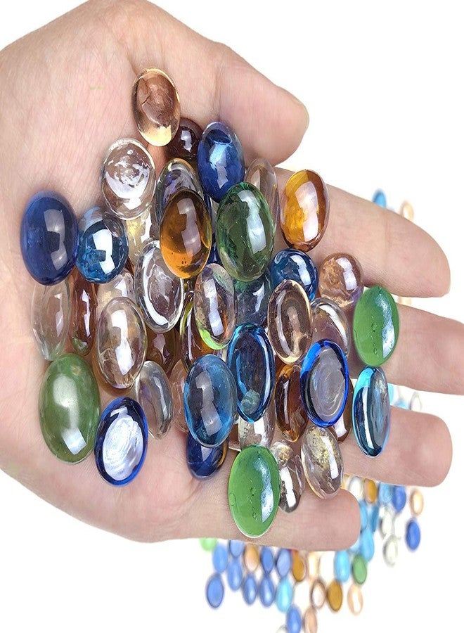 Firstly Multi-Colored Round Glass Pebbles/gravels/Stone/Beads for Aquarium, Table, vase, Fountain, 50pcs - Image 4